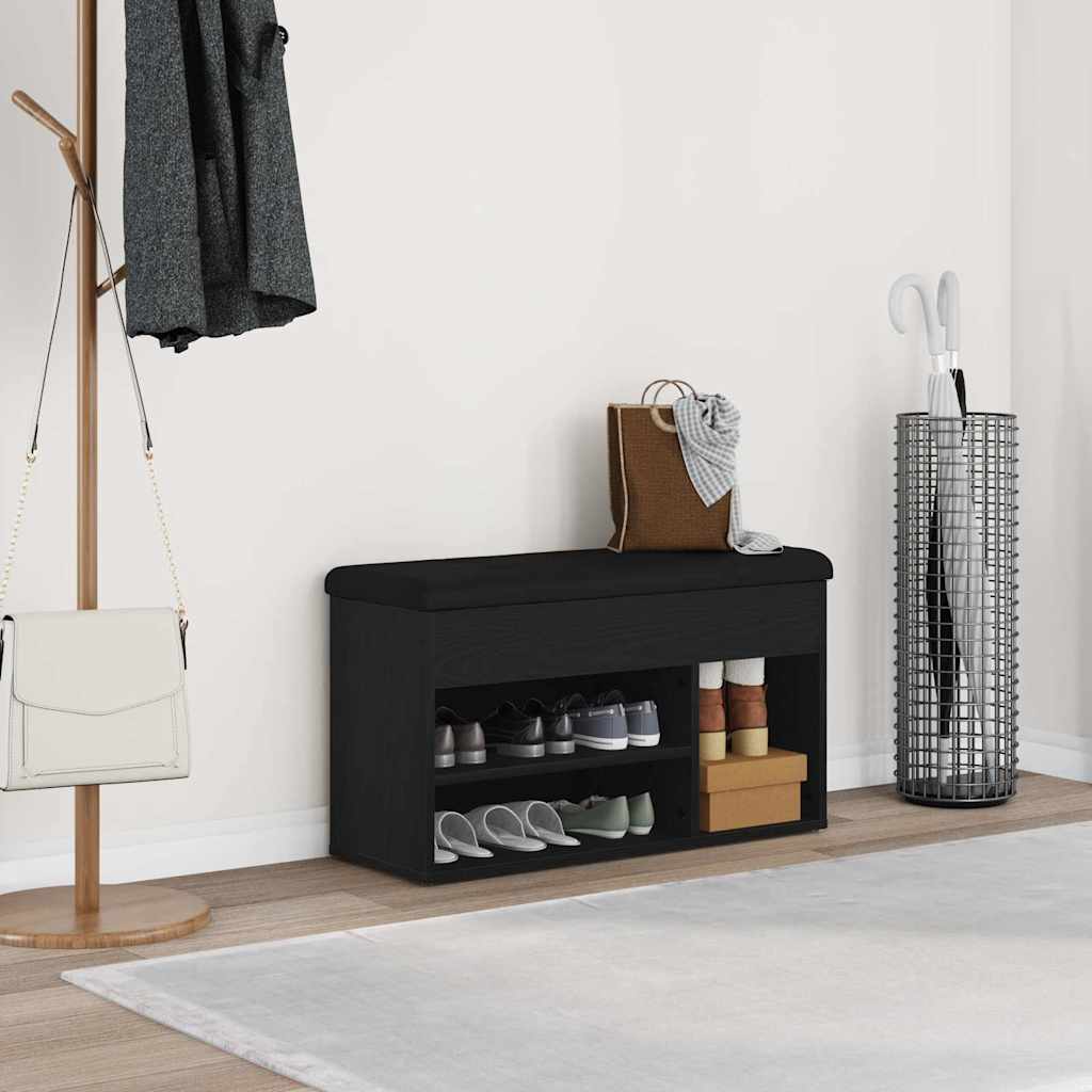 vidaXL Shoe Bench White 82x32x45.5 cm Engineered Wood