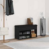 vidaXL Shoe Bench White 82x32x45.5 cm Engineered Wood