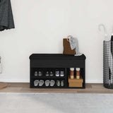 vidaXL Shoe Bench White 82x32x45.5 cm Engineered Wood