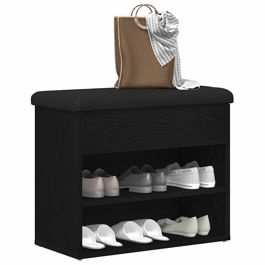 vidaXL Schoenenbank Wit 62x32x50 cm Bewerkt Hout