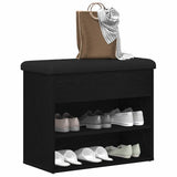 vidaXL Schoenenbank Wit 62x32x50 cm Bewerkt Hout