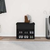 vidaXL Schoenenbank Wit 62x32x50 cm Bewerkt Hout