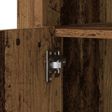 vidaXL Bijzetkast met LED-verlichting bewerkt hout wit
