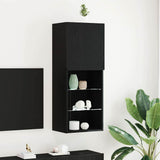 vidaXL TV Cabinets 2 pcs with LED lighting 30.5x30x60 cm white