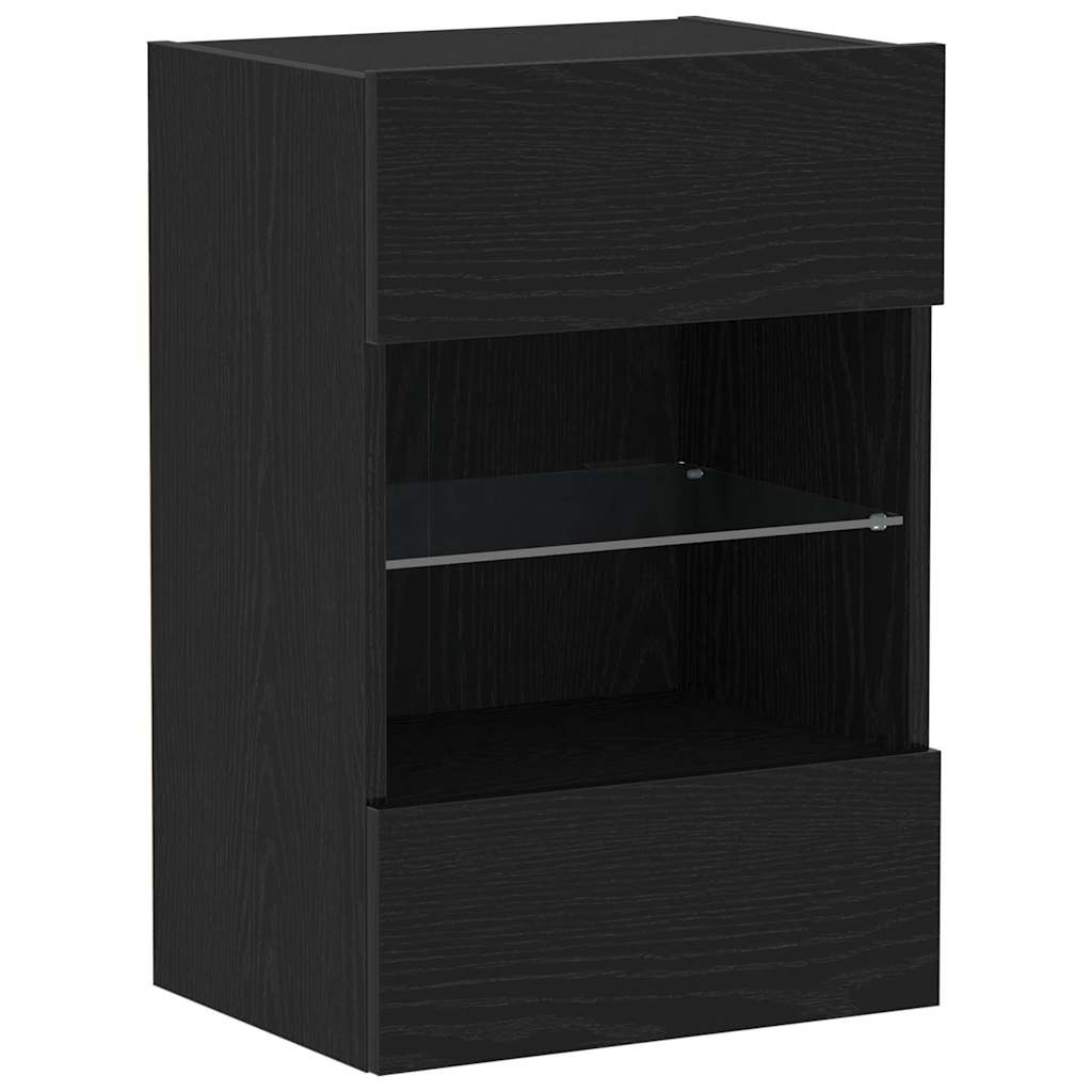 vidaXL Tv-meubelset Zwart 40 x 30 x 60,5 cm Bewerkt hout