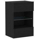 vidaXL Tv-meubelset Zwart 40 x 30 x 60,5 cm Bewerkt hout