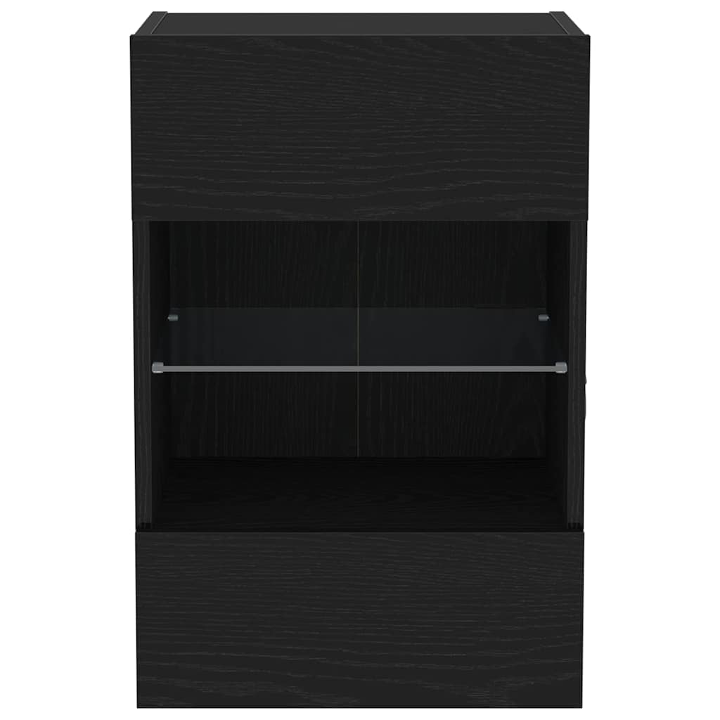 vidaXL Tv-meubelset Zwart 40 x 30 x 60,5 cm Bewerkt hout