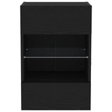 vidaXL Tv-meubelset Zwart 40 x 30 x 60,5 cm Bewerkt hout