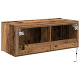 vidaXL TV cabinet with LED lights 30.5x35x30 cm white