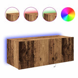 vidaXL TV cabinet with LED lights 30.5x35x30 cm white