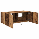 vidaXL TV cabinet with LED lights 30.5x35x30 cm white