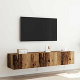 vidaXL TV cabinet with LED lights 30.5x35x30 cm white