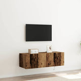 vidaXL TV cabinet with LED lights 30.5x35x30 cm white