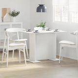 vidaXL Dining Table 110x60x75 cm Engineered Wood White
