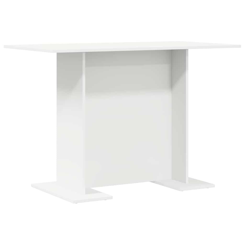 vidaXL Dining Table 110x60x75 cm Engineered Wood White