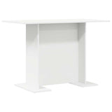 vidaXL Dining Table 110x60x75 cm Engineered Wood White