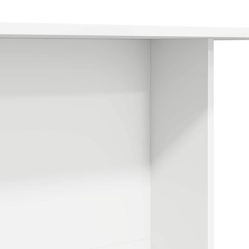 vidaXL Dining Table 110x60x75 cm Engineered Wood White