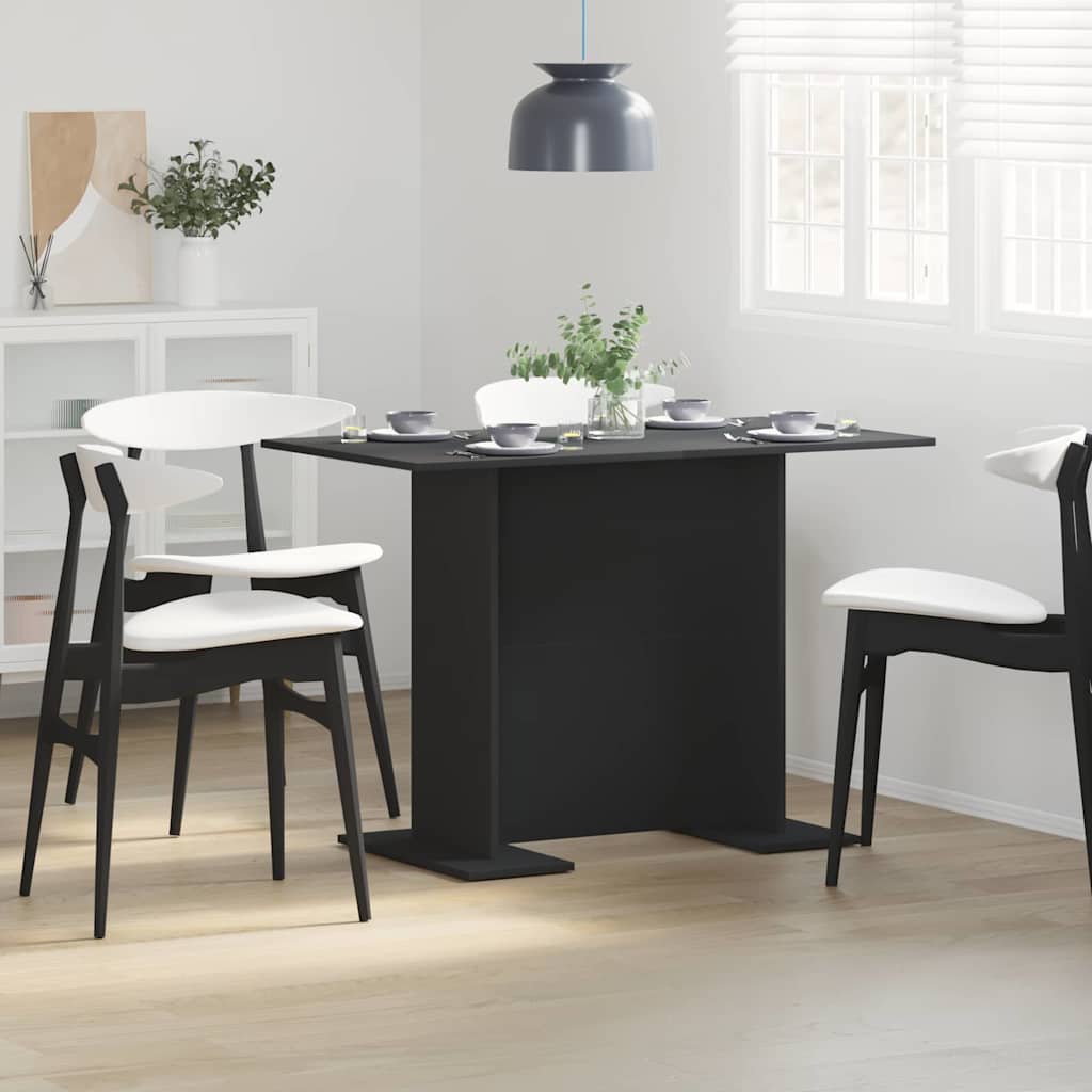 vidaXL Dining Table 110x60x75 cm Engineered Wood White