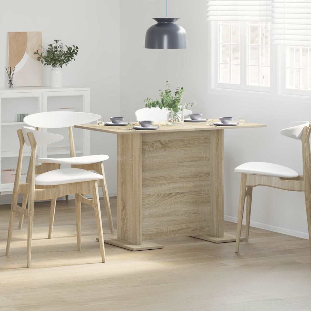vidaXL Dining Table 110x60x75 cm Engineered Wood White