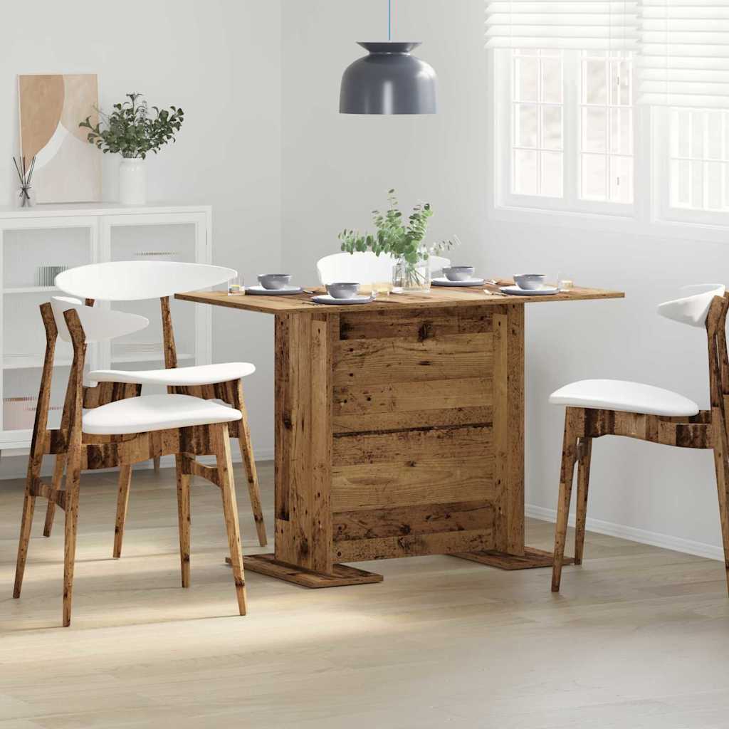 vidaXL Dining Table 110x60x75 cm Engineered Wood White