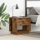 vidaXL Nachtkastje 45x34x44 cm bewerkt hout wit