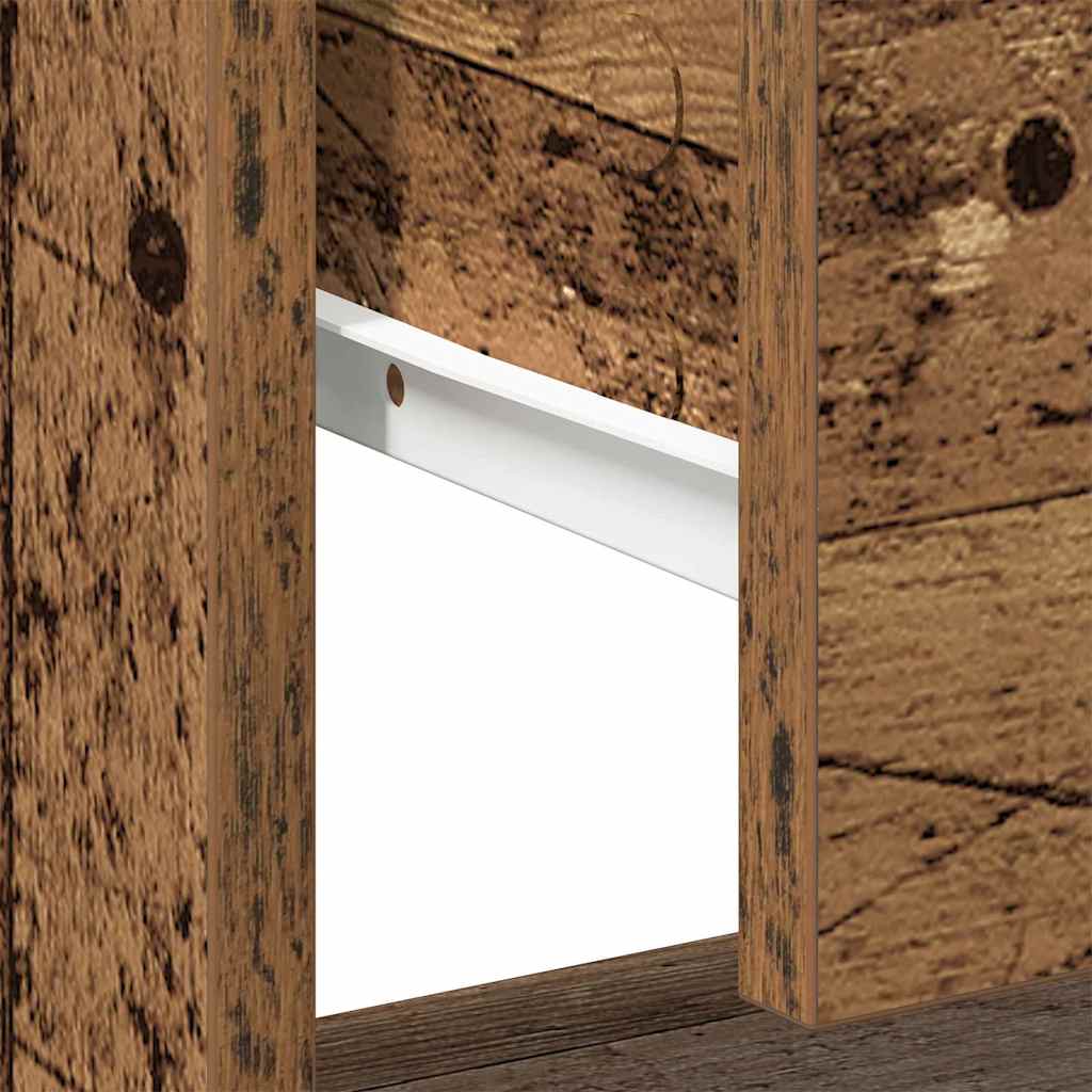 vidaXL Nachtkastje 45x34x44 cm bewerkt hout wit