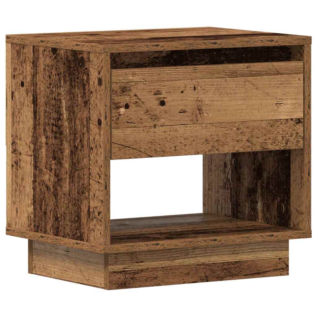 vidaXL Nachtkastje 45x34x44 cm bewerkt hout wit