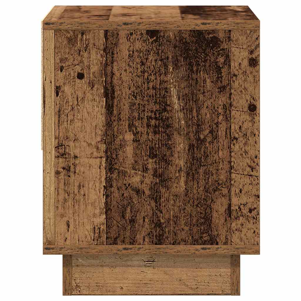 vidaXL Nachtkastje 45x34x44 cm bewerkt hout wit