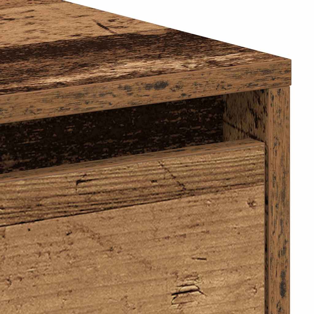 vidaXL Nachtkastje 45x34x44 cm bewerkt hout wit
