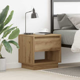 vidaXL Nachtkastje 45x34x44 cm bewerkt hout wit