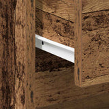 vidaXL Nachtkastje 45x34,5x44,5 cm bewerkt hout wit