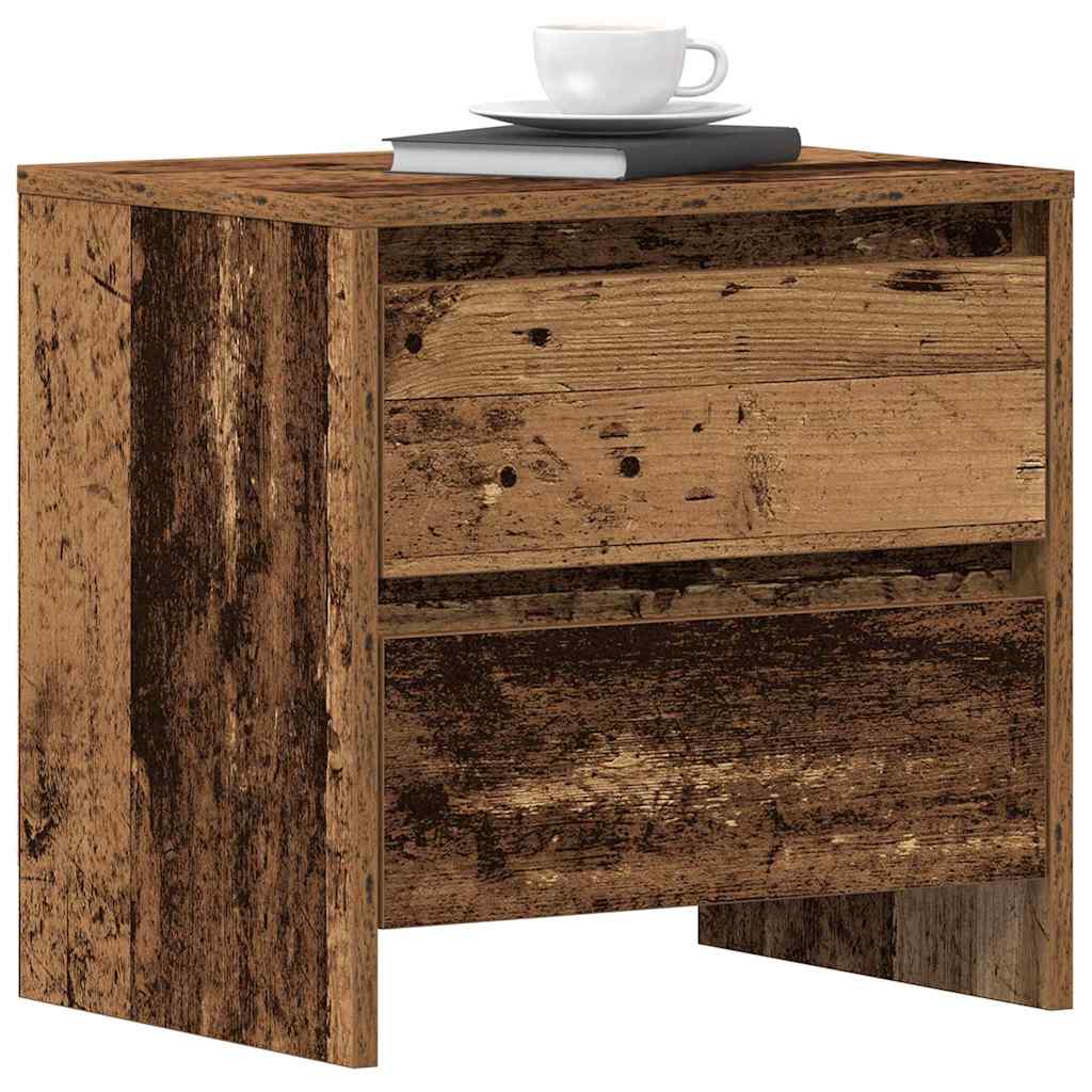 vidaXL Nachtkastje 45x34,5x44,5 cm bewerkt hout wit