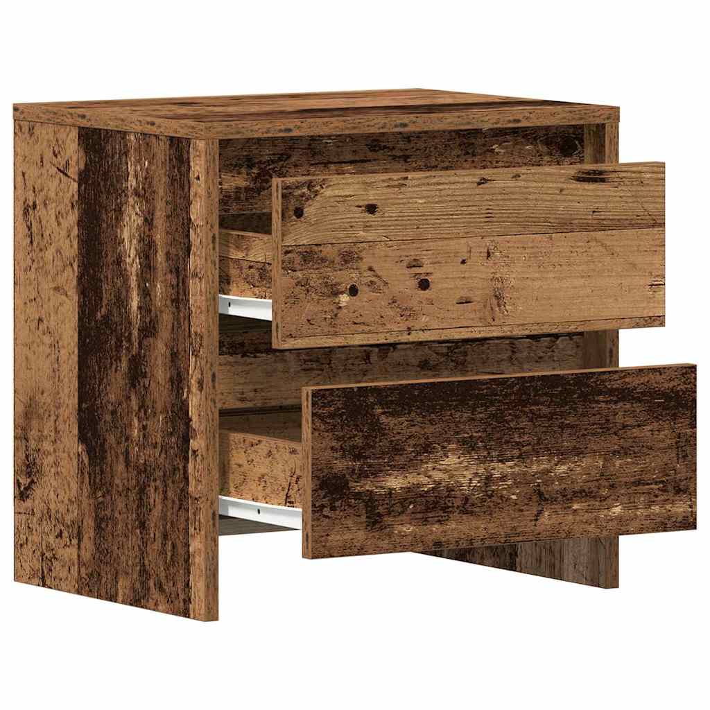 vidaXL Nachtkastje 45x34,5x44,5 cm bewerkt hout wit