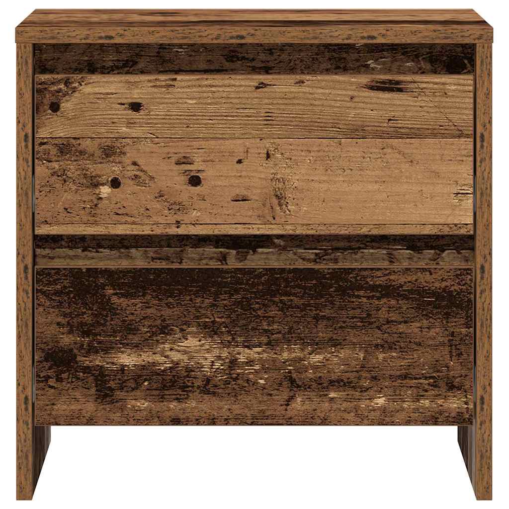 vidaXL Nachtkastje 45x34,5x44,5 cm bewerkt hout wit