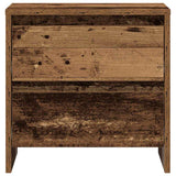 vidaXL Nachtkastje 45x34,5x44,5 cm bewerkt hout wit