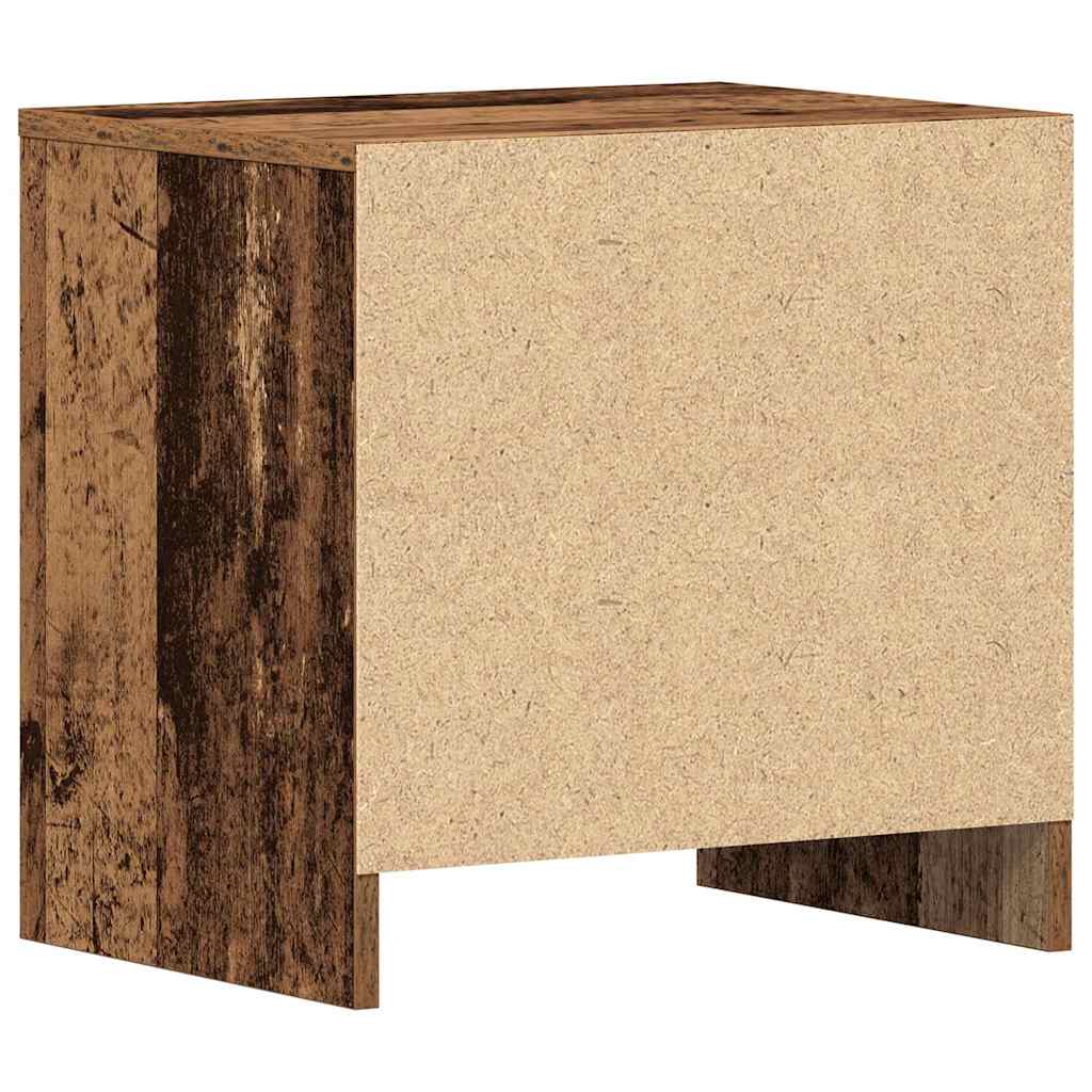 vidaXL Nachtkastje 45x34,5x44,5 cm bewerkt hout wit
