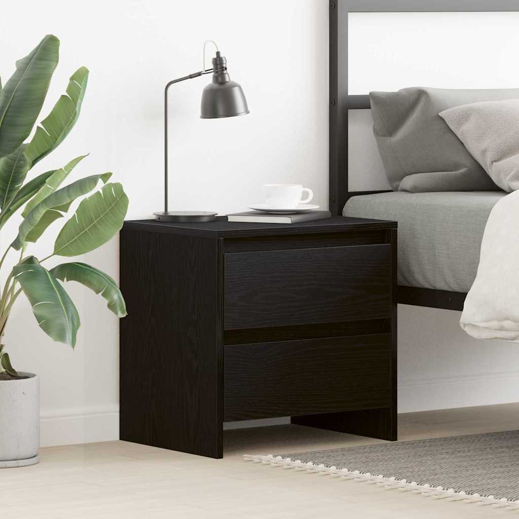 vidaXL Nachtkastje 45x34,5x44,5 cm bewerkt hout wit