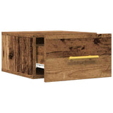 vidaXL Nachtkastje wandgemonteerd 35x35x20 cm wit