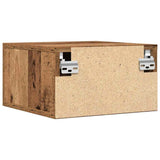 vidaXL Nachtkastje wandgemonteerd 35x35x20 cm wit