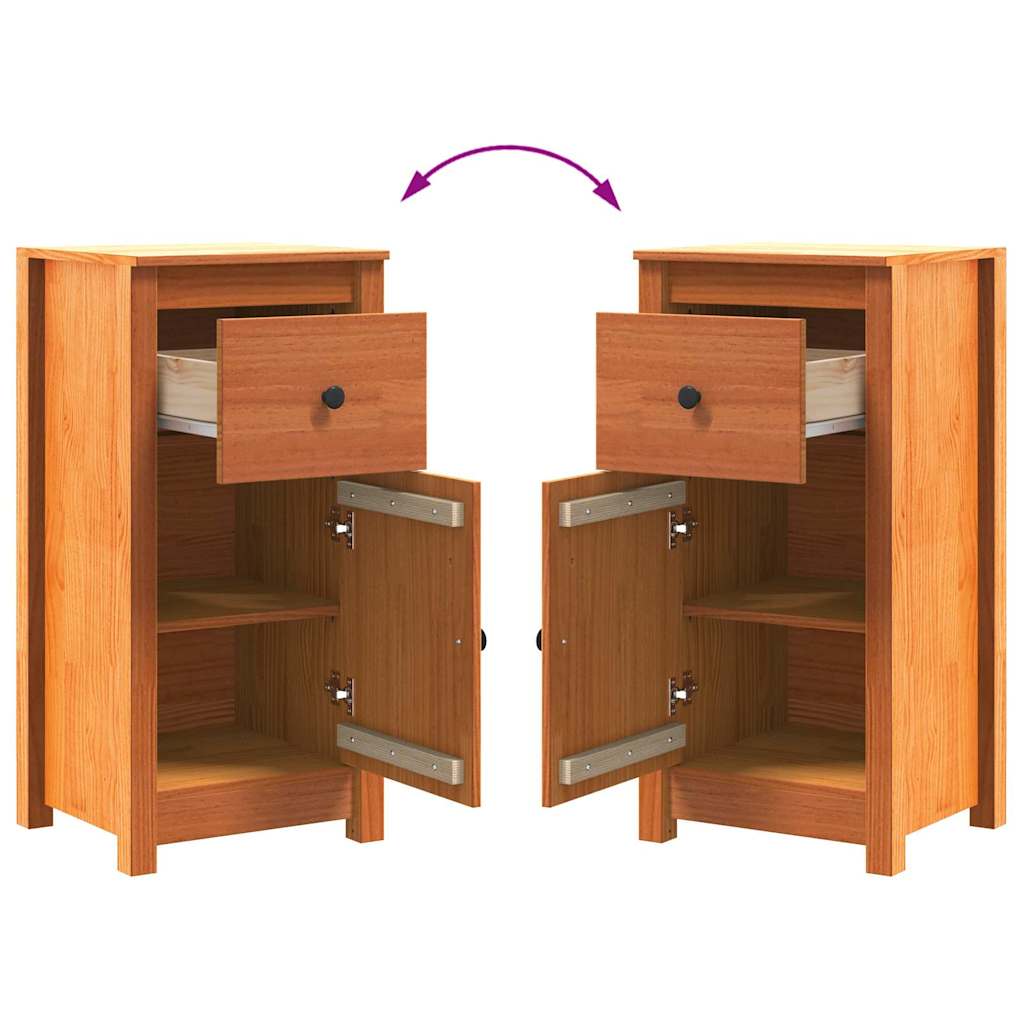 vidaXL Dressoir 70x35x80 cm massief grenenhout