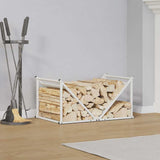 vidaXL Brandhoutrek 70x43x34,5 cm koudgewalst staal zwart