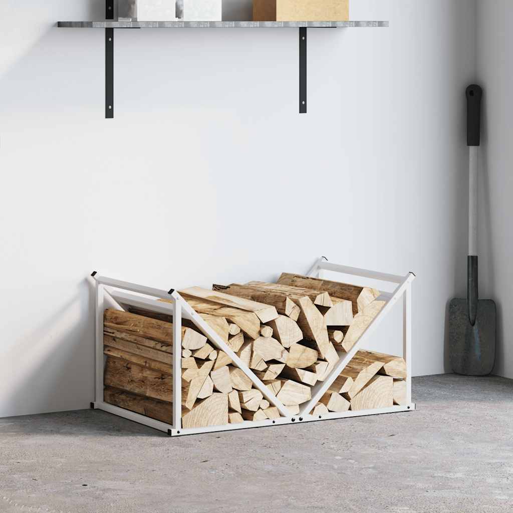 vidaXL Brandhoutrek 70x43x34,5 cm koudgewalst staal zwart