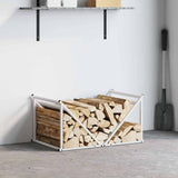 vidaXL Brandhoutrek 70x43x34,5 cm koudgewalst staal zwart