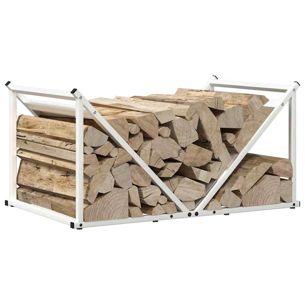 vidaXL Brandhoutrek 70x43x34,5 cm koudgewalst staal zwart