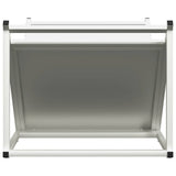 vidaXL Brandhoutrek 70x43x34,5 cm koudgewalst staal zwart