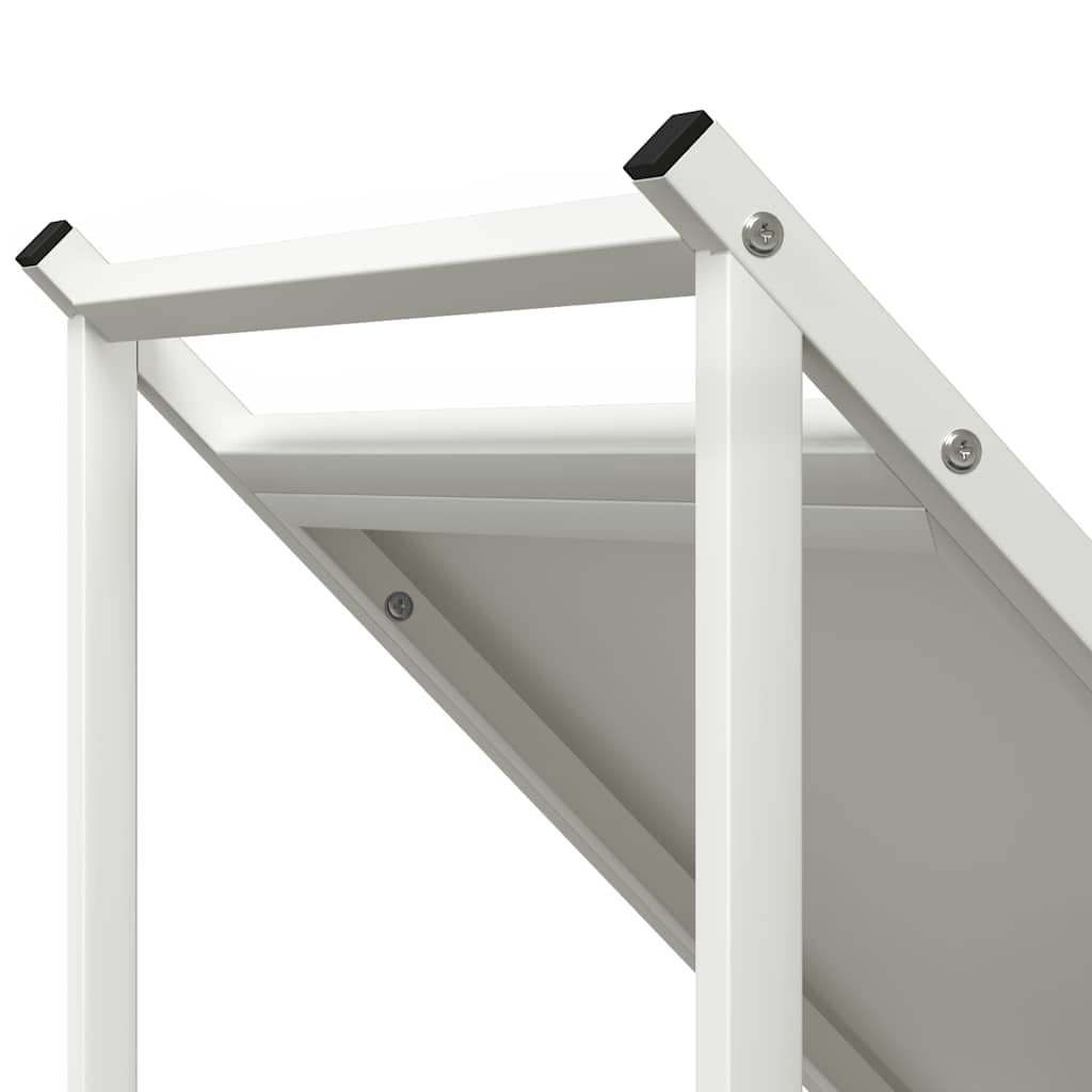 vidaXL Brandhoutrek 70x43x34,5 cm koudgewalst staal zwart