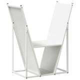 vidaXL Brandhoutrek 69,5x35x81 cm koudgewalst staal zwart