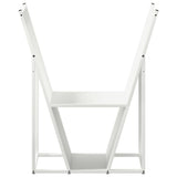 vidaXL Brandhoutrek 69,5x35x81 cm koudgewalst staal zwart