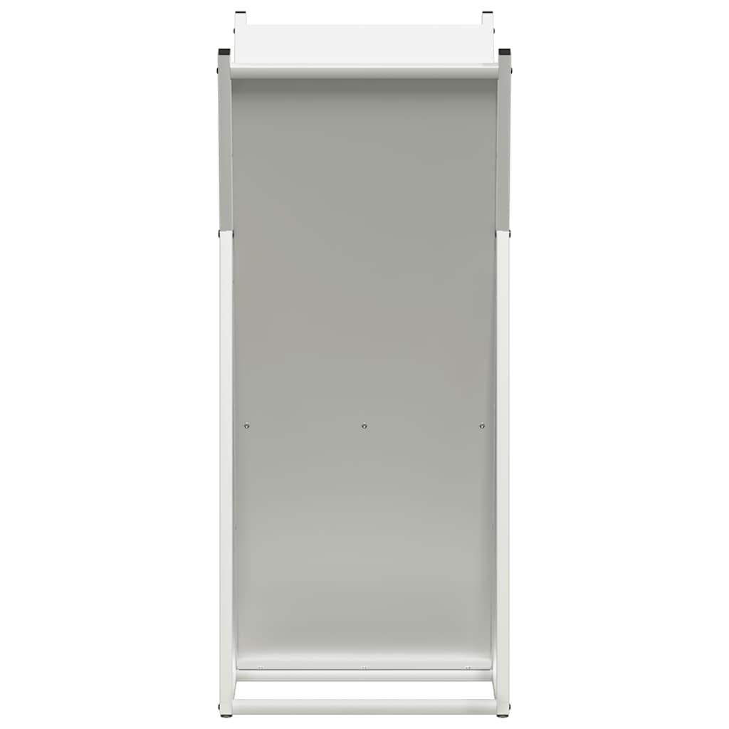 vidaXL Brandhoutrek 69,5x35x81 cm koudgewalst staal zwart