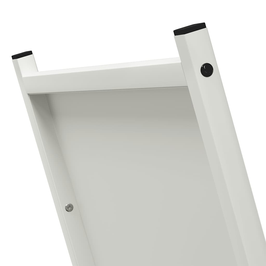vidaXL Brandhoutrek 69,5x35x81 cm koudgewalst staal zwart